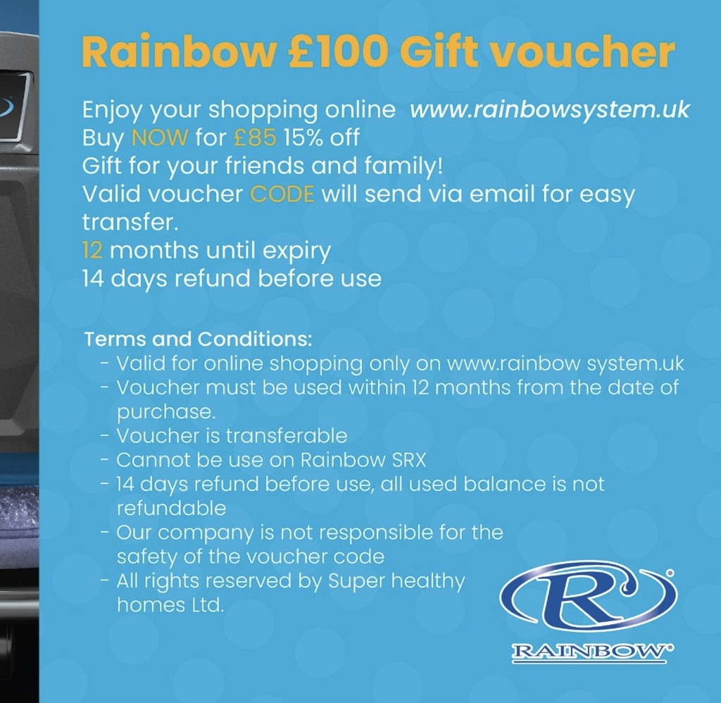 £100 Rainbow Gift Card (£85 on Checkout)