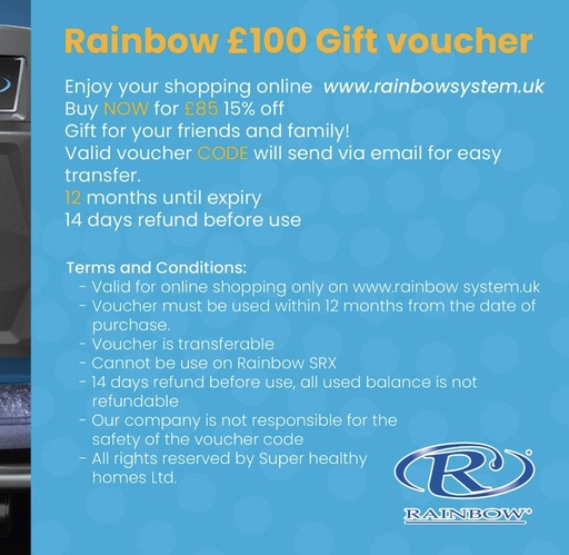 £100 Rainbow Gift Card (£85 on Checkout)